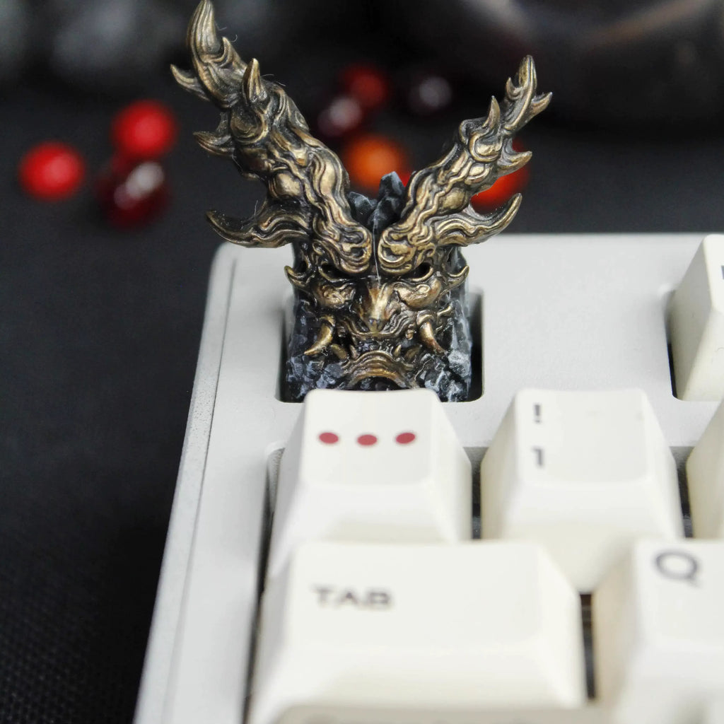 Fantasy Mask Artisan Keycap 3D Printed Resin Mechanical Keyboard Keycap