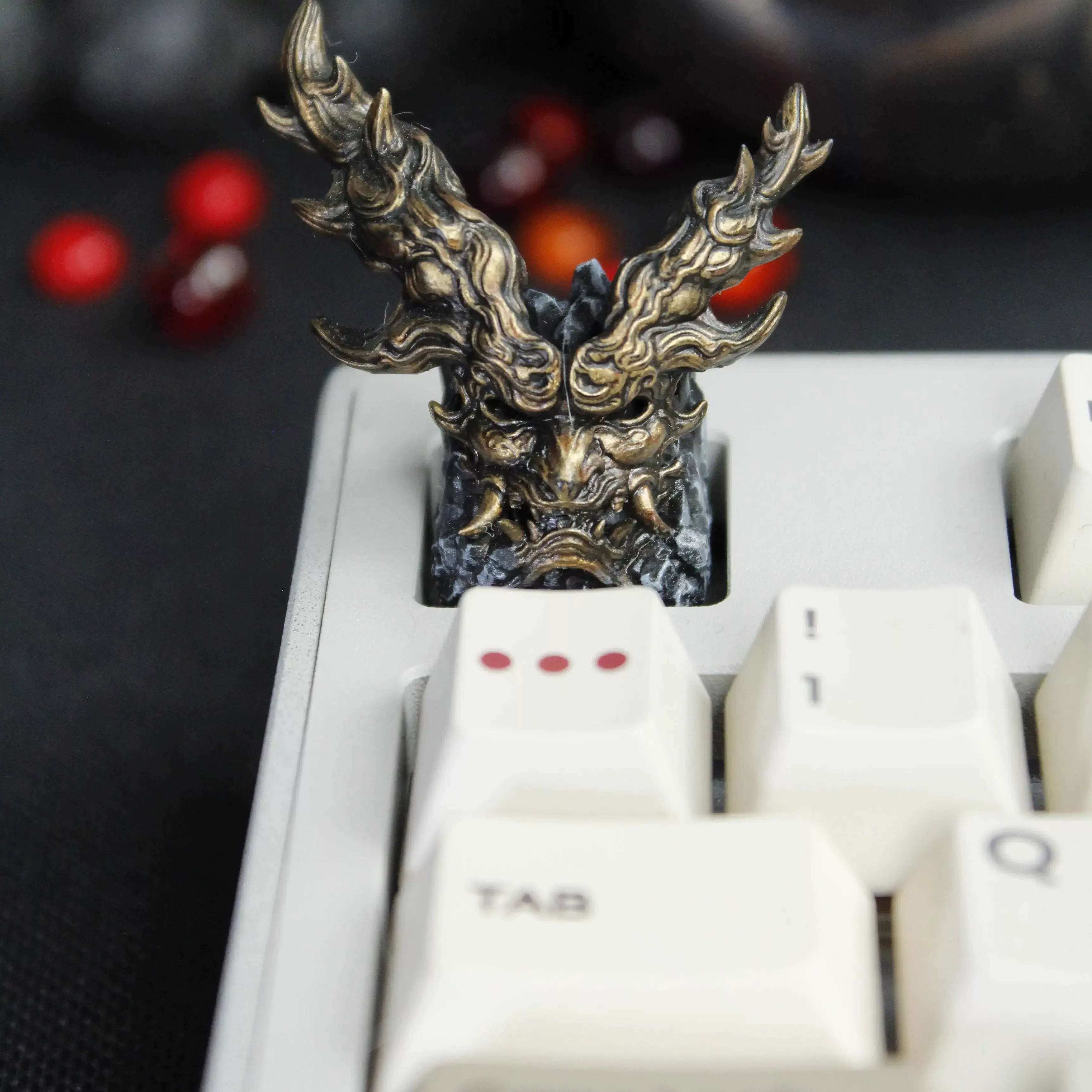 Fantasy Mask Artisan Keycap 3D Printed Resin Mechanical Keyboard Keycap