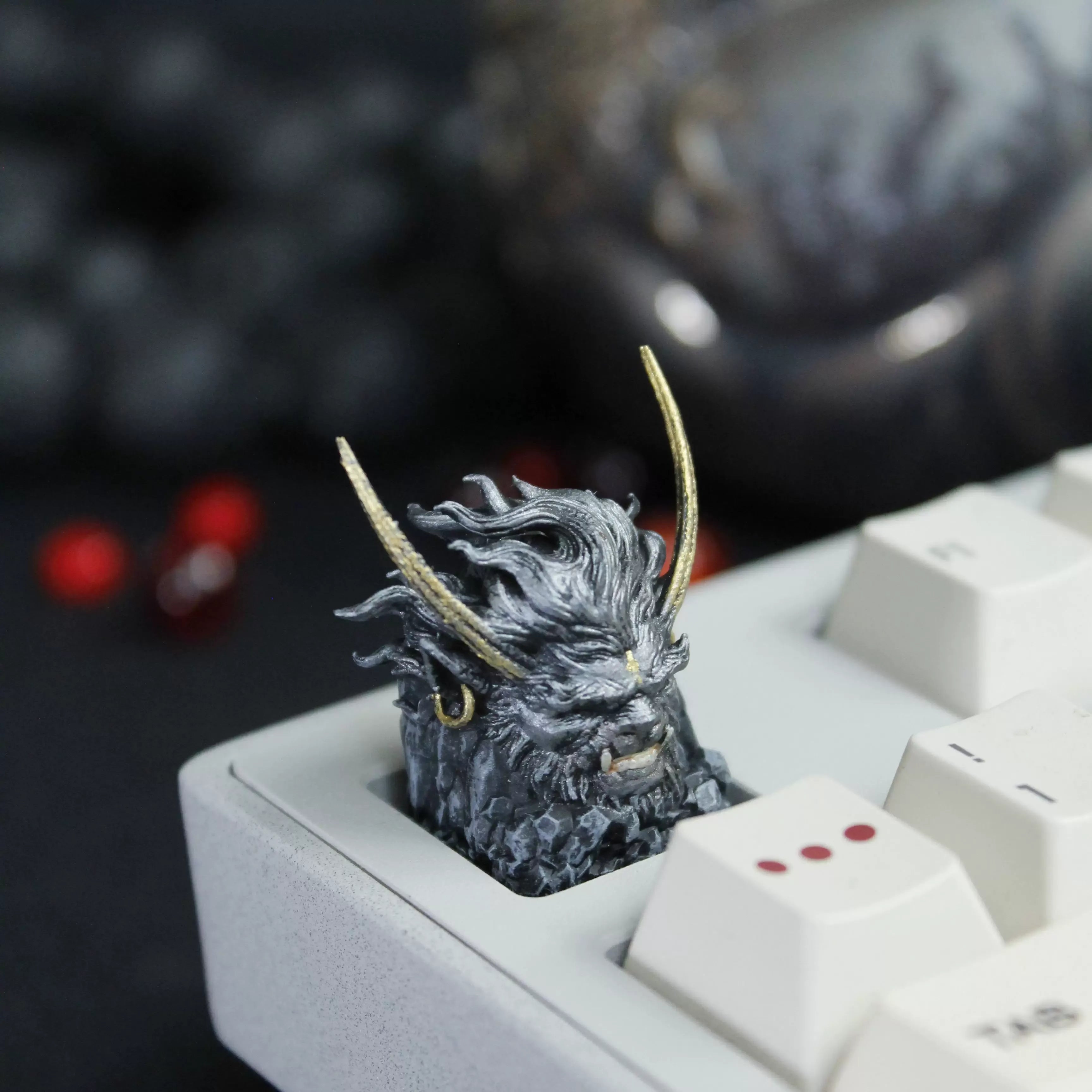 Fantasy Mask Artisan Keycap 3D Printed Resin Mechanical Keyboard Keycap