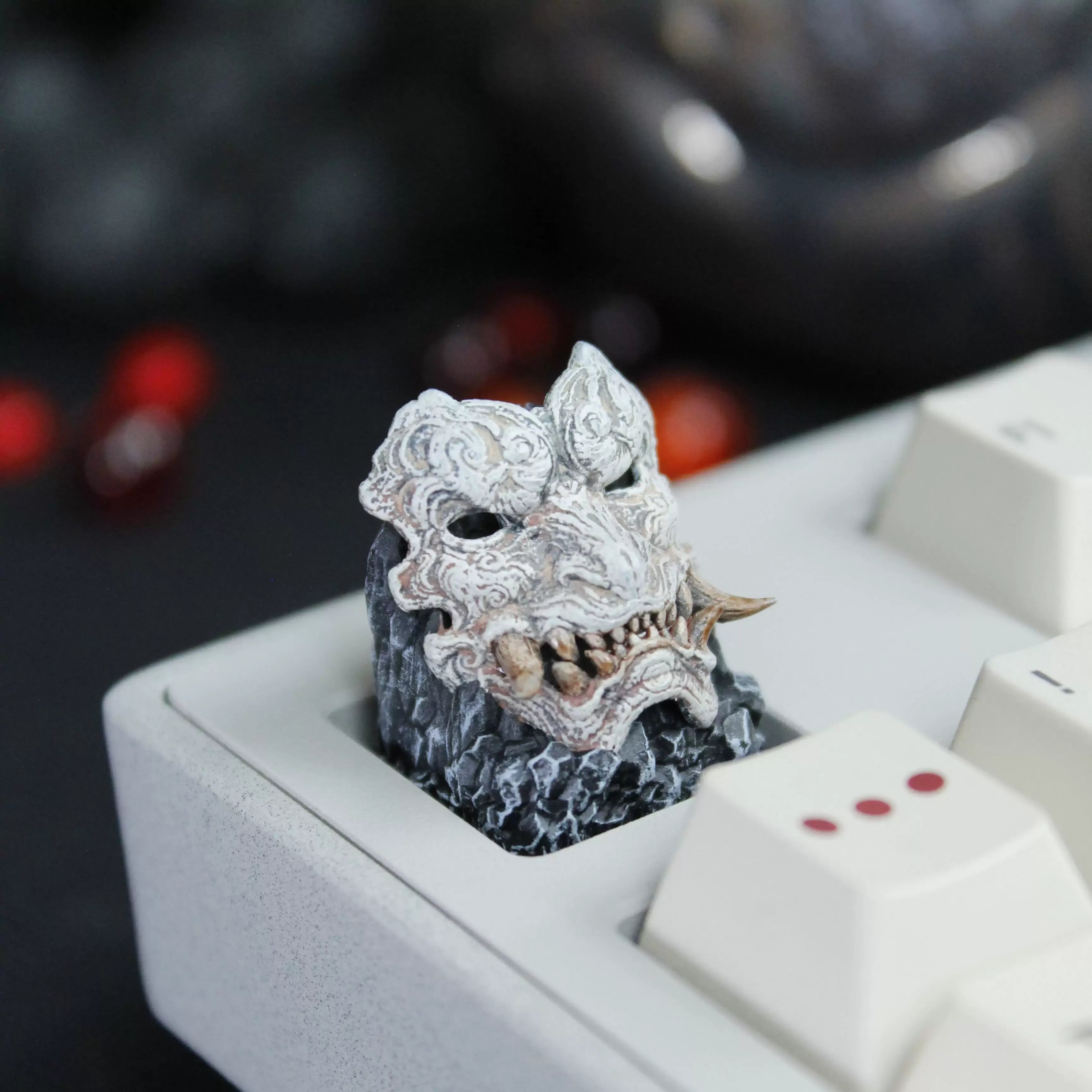 Fantasy Mask Artisan Keycap 3D Printed Resin Mechanical Keyboard Keycap
