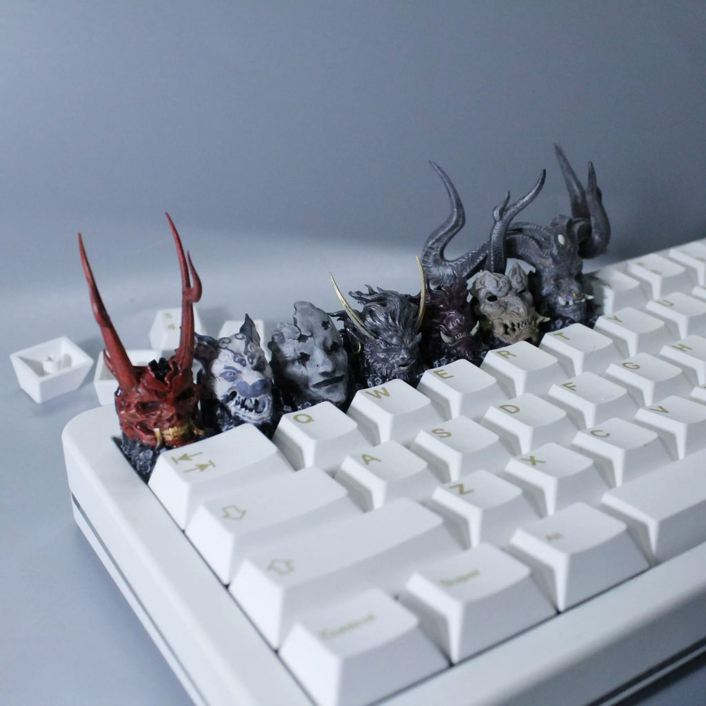 Fantasy Mask Artisan Keycap 3D Printed Resin Mechanical Keyboard Keycap