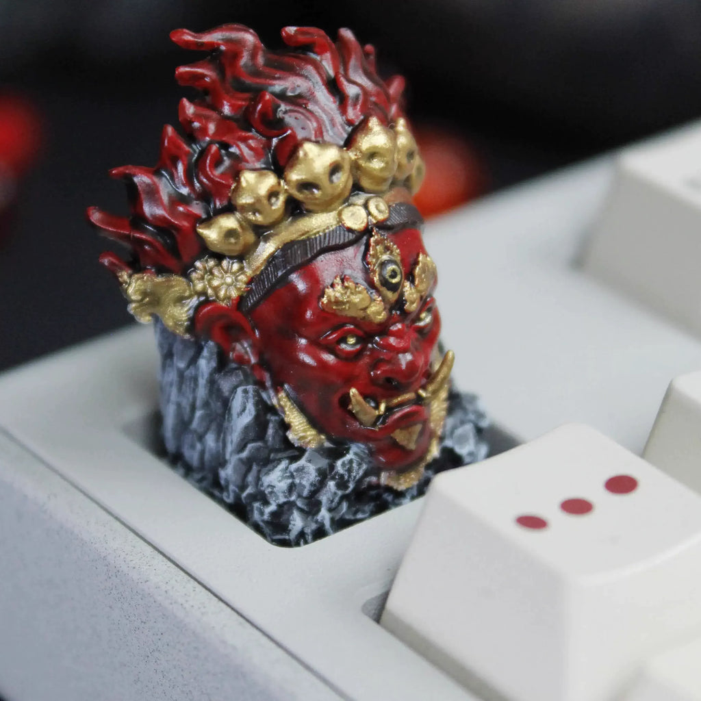 Fantasy Mask Artisan Keycap 3D Printed Resin Mechanical Keyboard Keycap