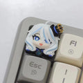 Furina Artisan keycap Custom Genshin impact keycaps Artisanal Furina keycap, perfect for Genshin Impact fans who want to infuse their keyboard with character and style.
