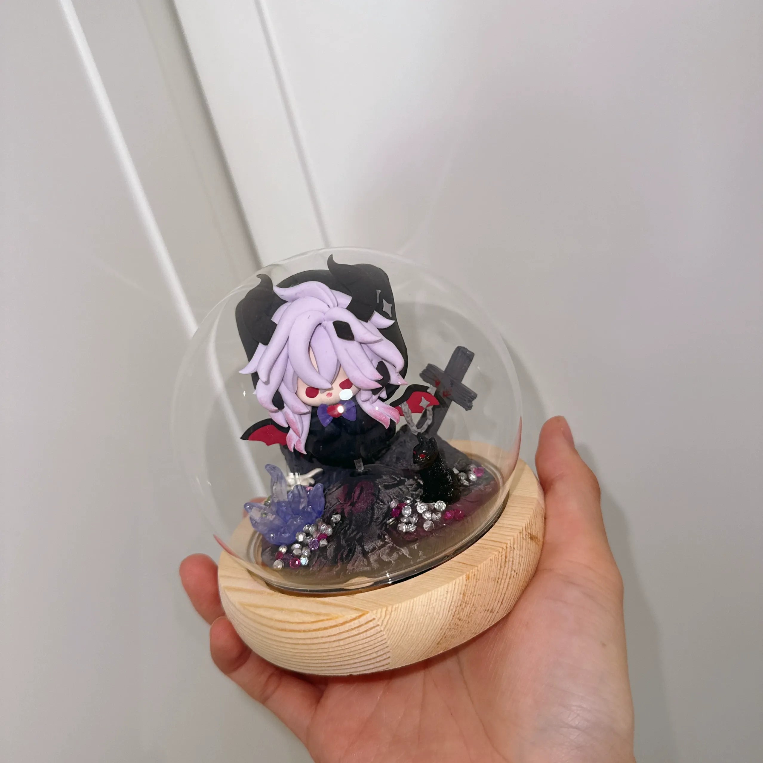 Genshin Impact glowing crystal ball collectible figure