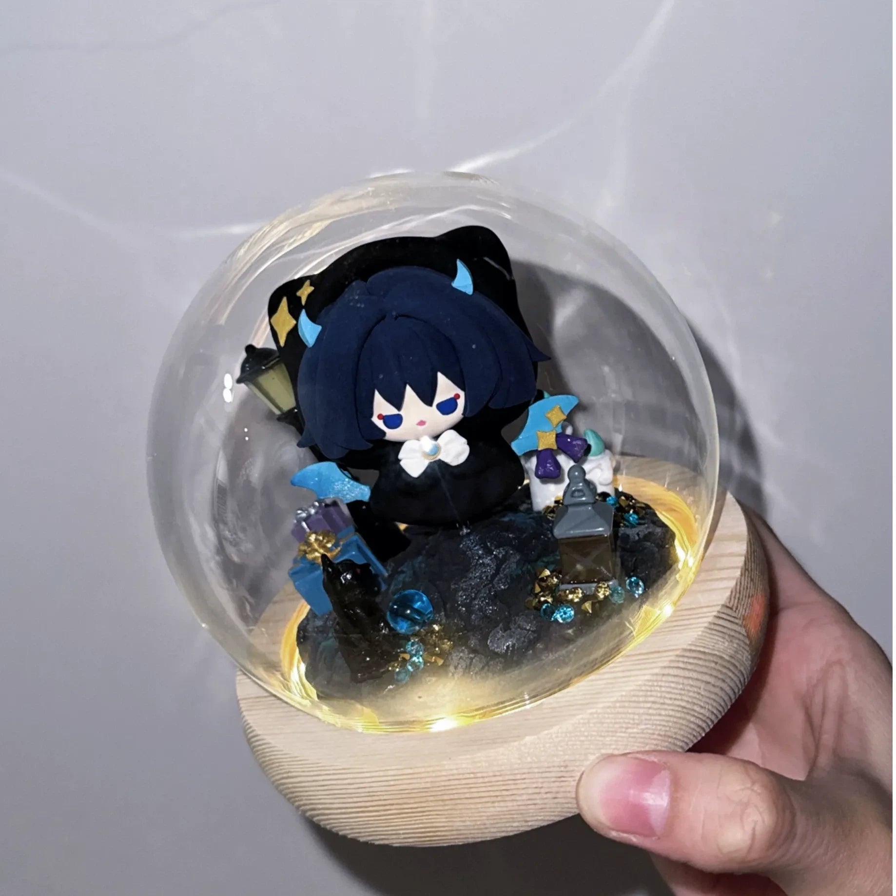 Genshin Impact anime game collectible figure close-up