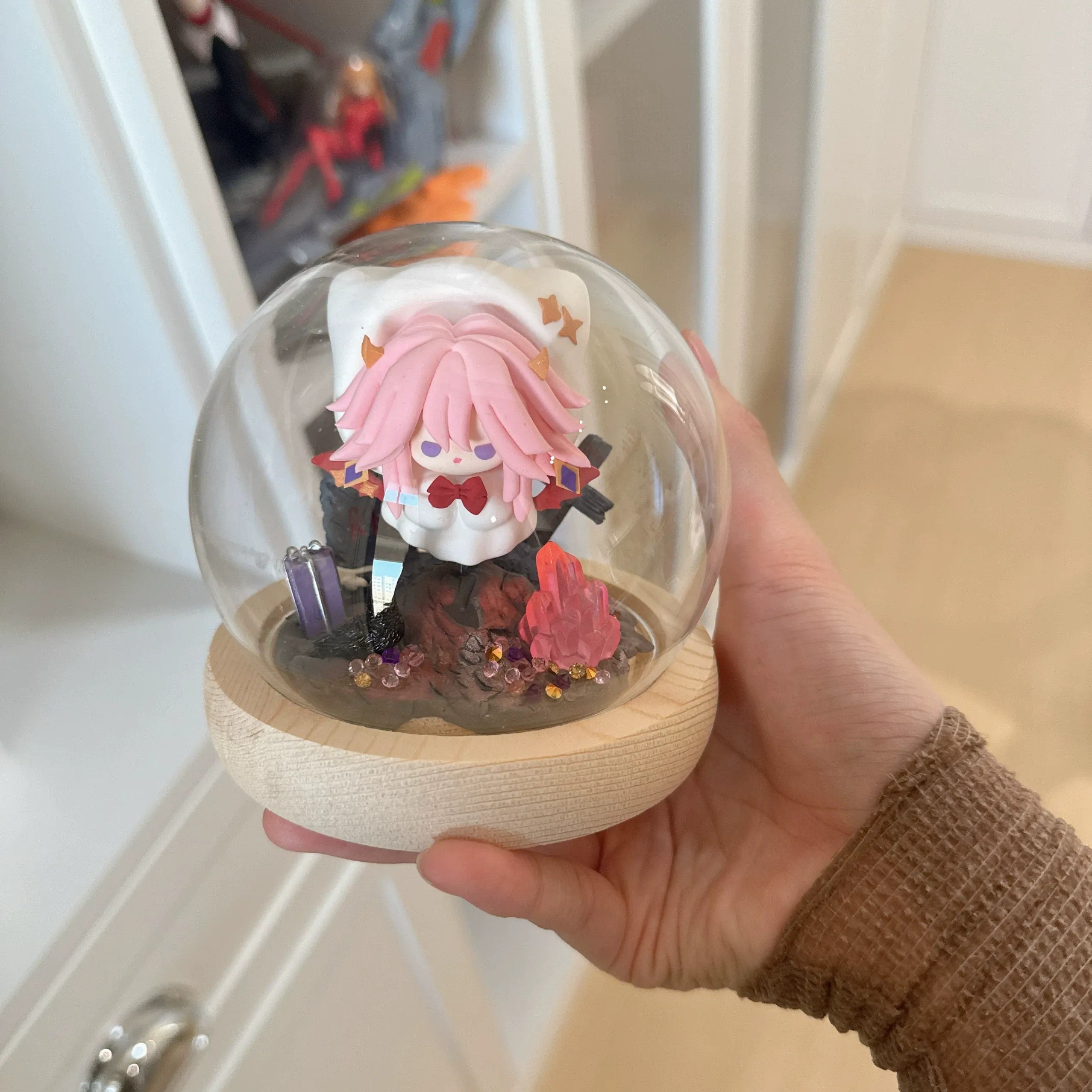Genshin Impact crystal ball character figure close-up