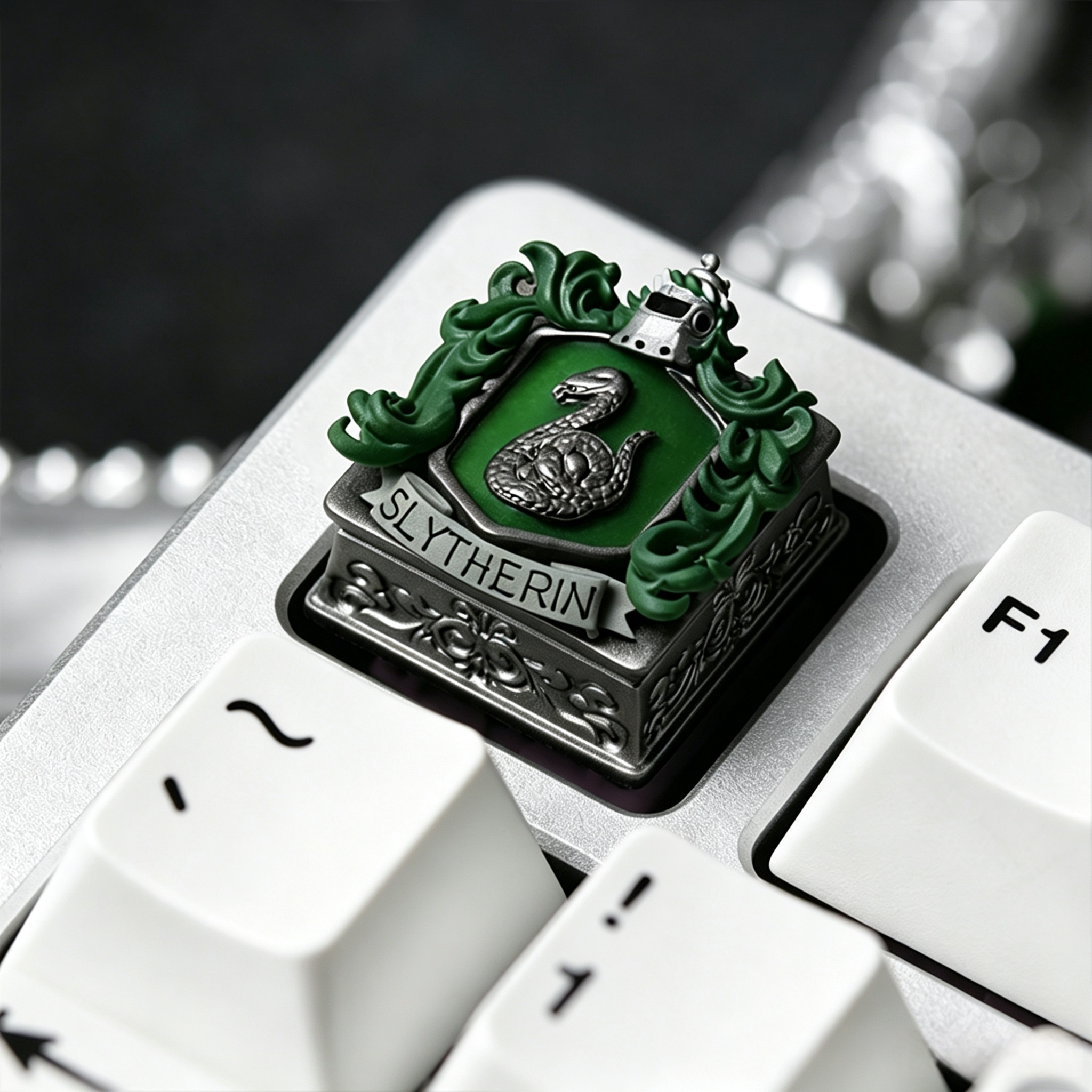 hogwarts-house-crest-resin-keycaps-featuring-gryffindor-slytherin-ravenclaw-and-hufflepuff-emblems-for-harry-potter-fans-and-keyboard-enthusiasts