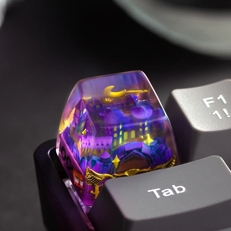 Hogwarts Castle Night Sky artisan keycap