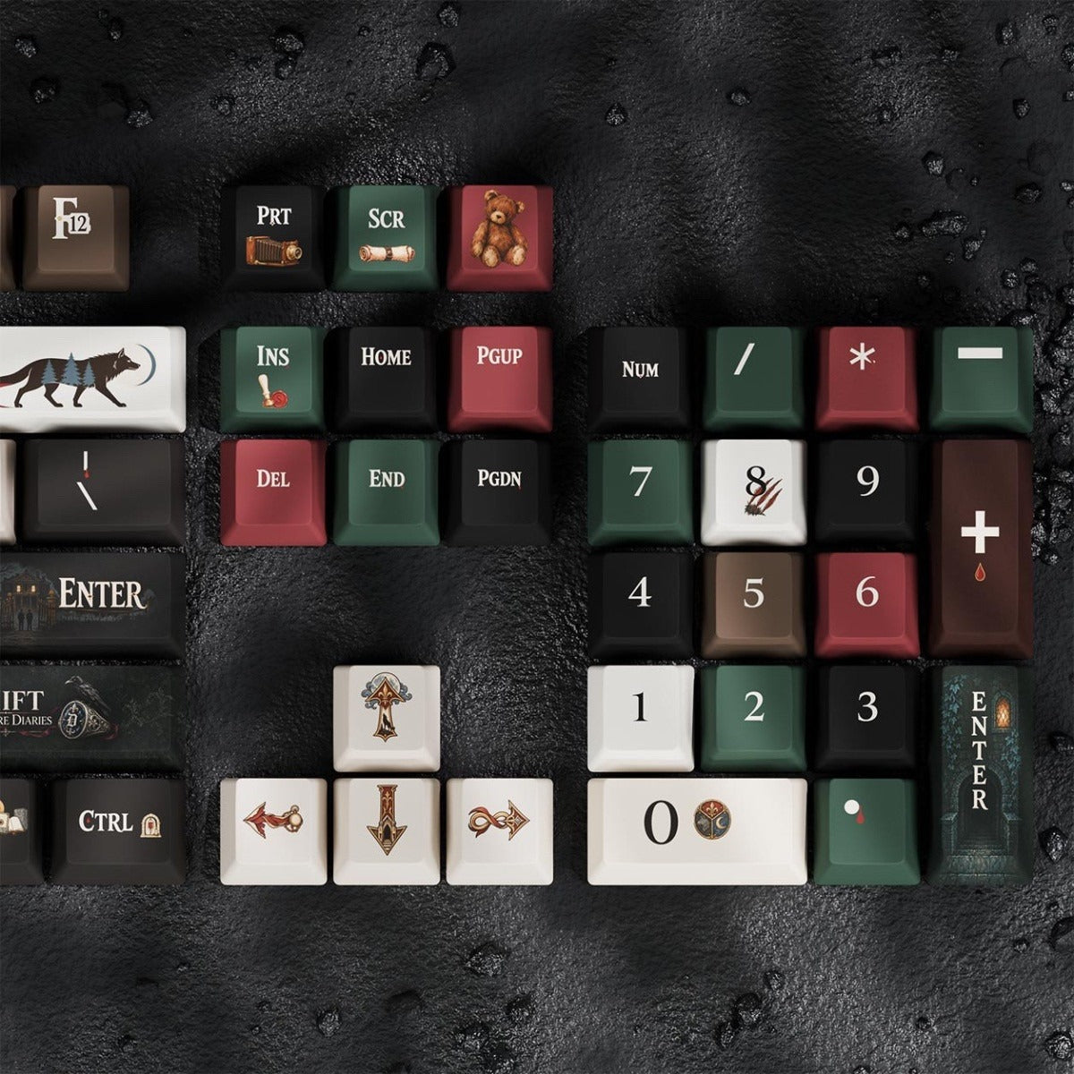 The Vampire Diaries Mystic Falls Custom Keycap Set
