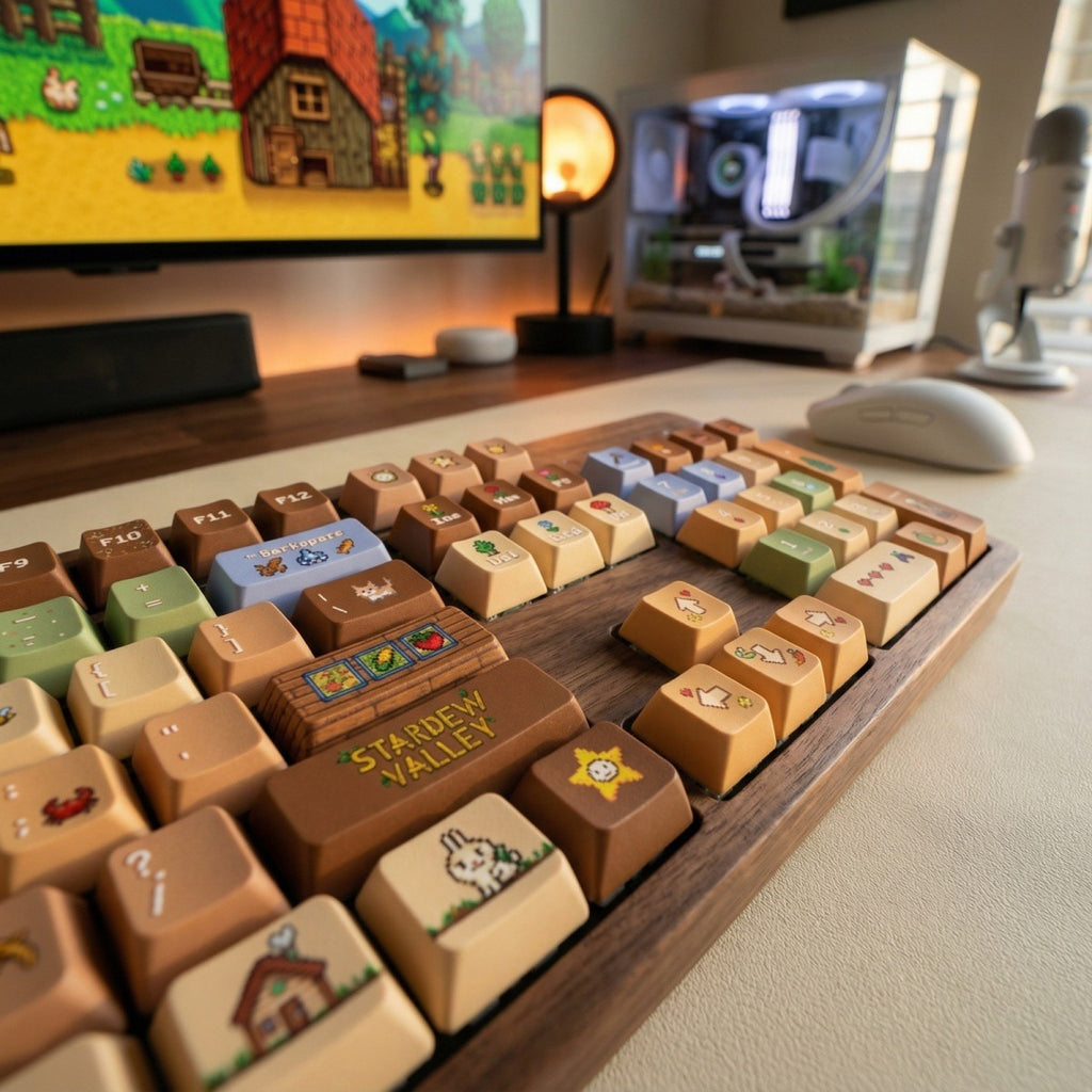 Stardew Valley Cute Pixel Farming Keycap Set