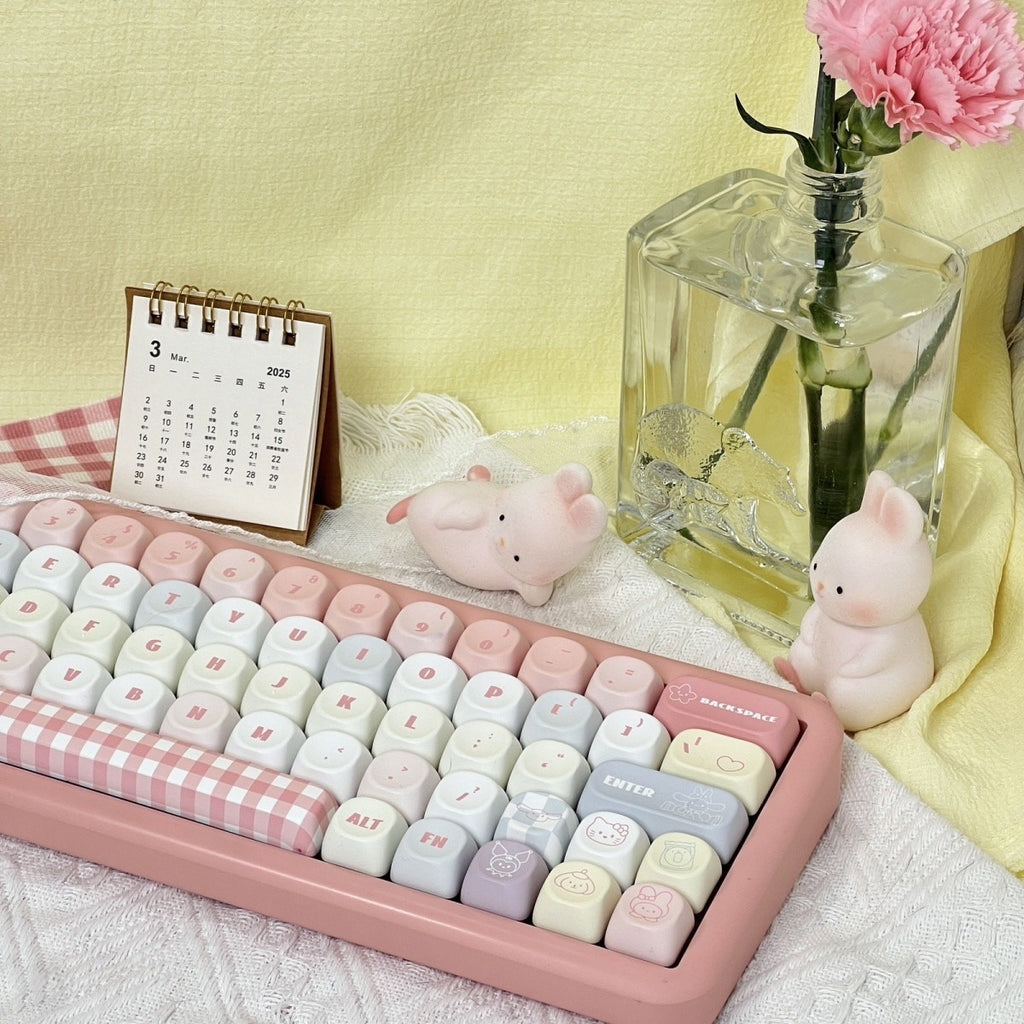 Sanrio Hello Kitty & Friends Pink MOA Keycap Set