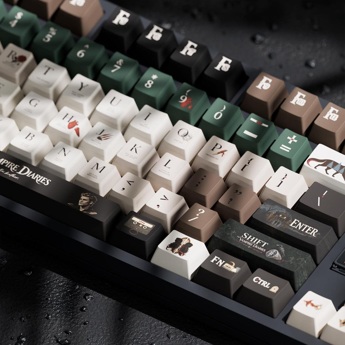 The Vampire Diaries Mystic Falls Custom Keycap Set