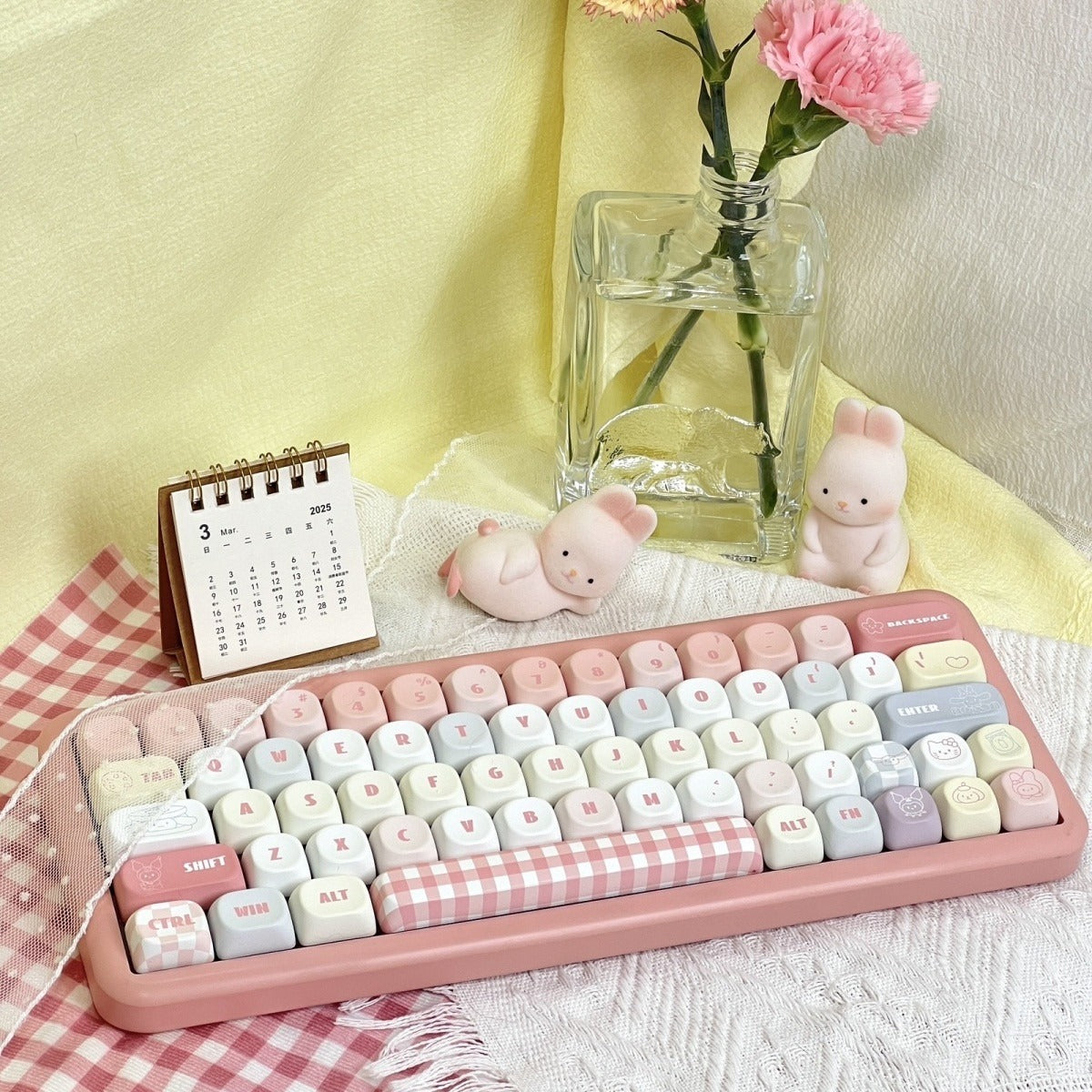 Sanrio Hello Kitty & Friends Pink MOA Keycap Set