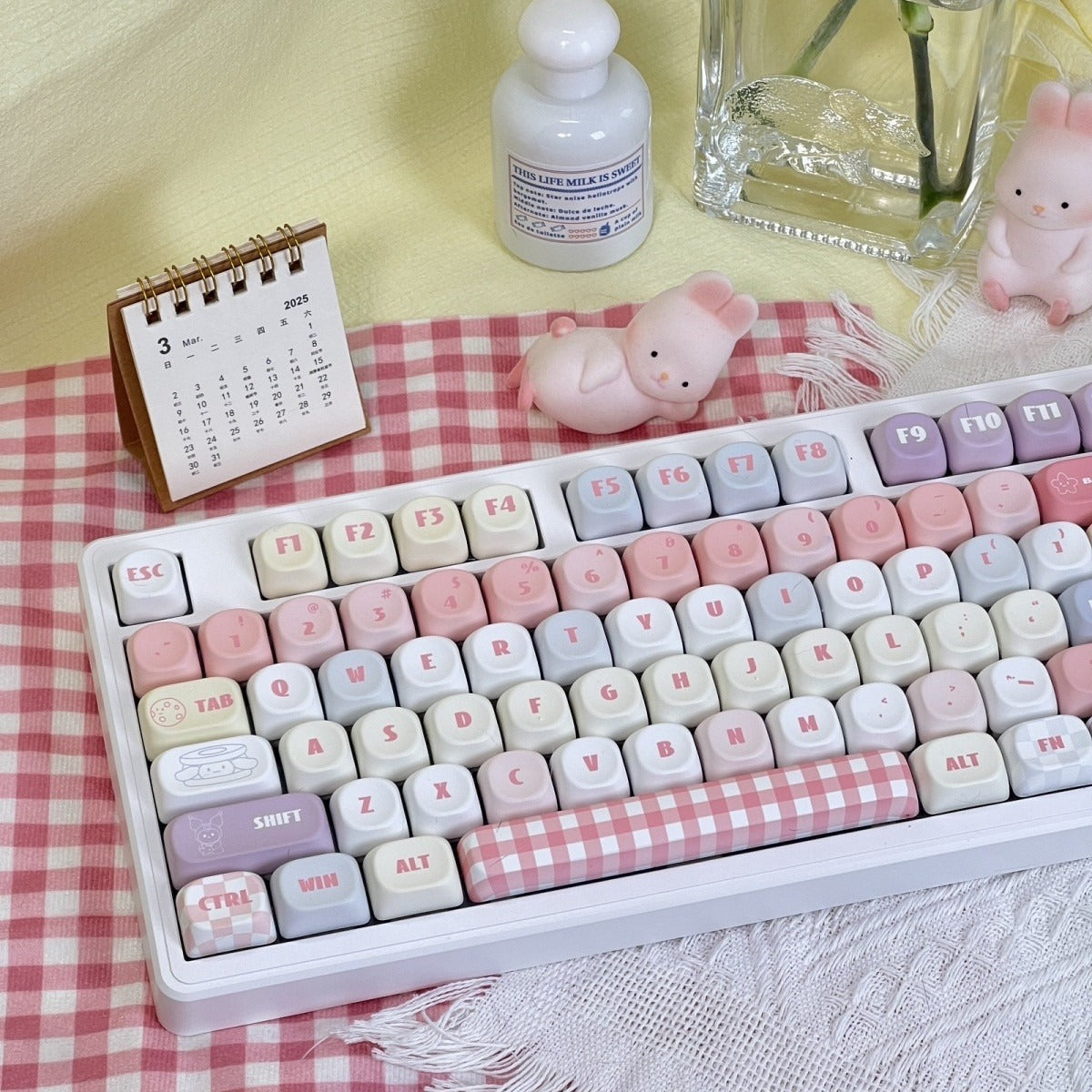Sanrio Hello Kitty & Friends Pink MOA Keycap Set