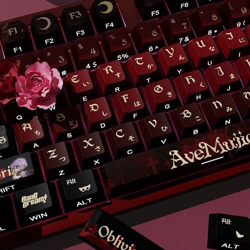 Bang Dream! Ave Mujica Gothic Crimson Side-Legend Keycap Set