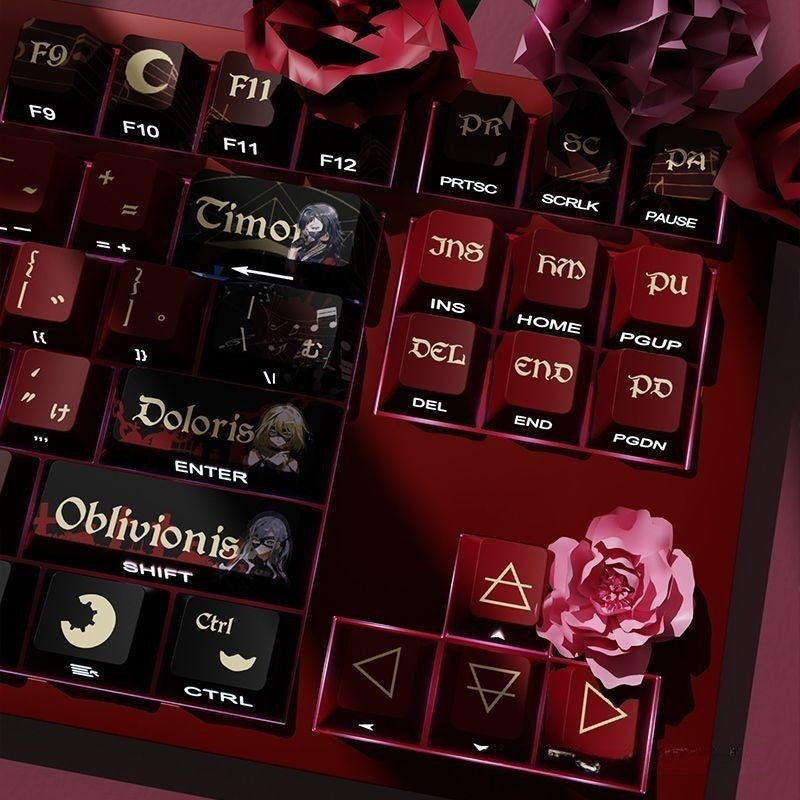 Bang Dream! Ave Mujica Gothic Crimson Side-Legend Keycap Set