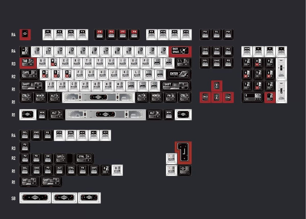 collectible-space-themed-pbt-keycap-set-for-mechanical-keyboard-enthusiasts-gamers-and-sci-fi-design-lovers