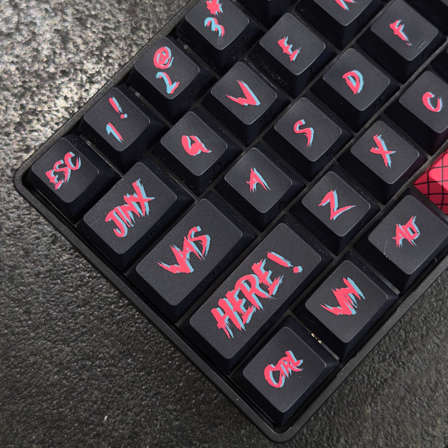 New Jinx keyboard with Keycap Set Wireless 68-key layout Mechanical keyboard