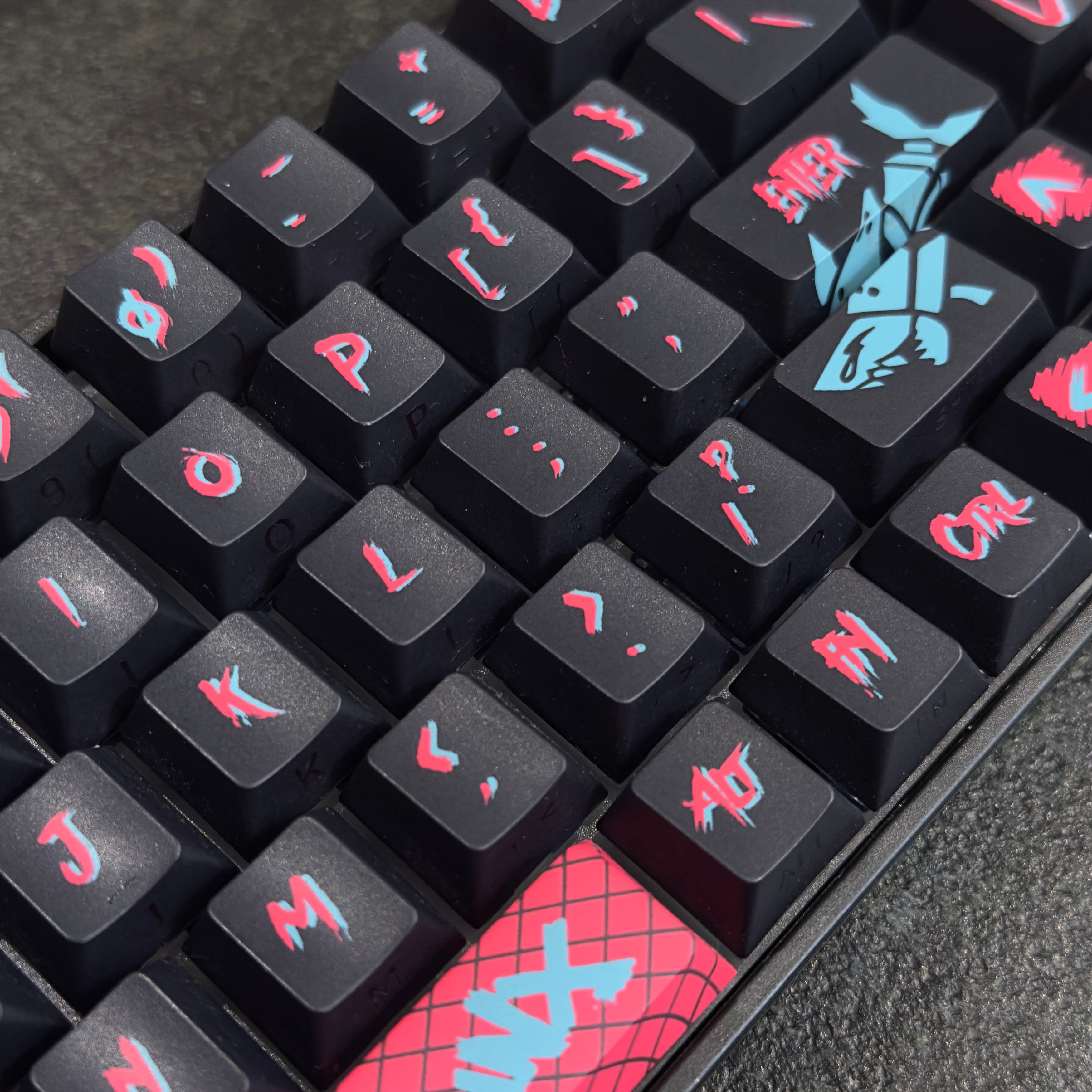 New Jinx keyboard with Keycap Set Wireless 68-key layout Mechanical keyboard
