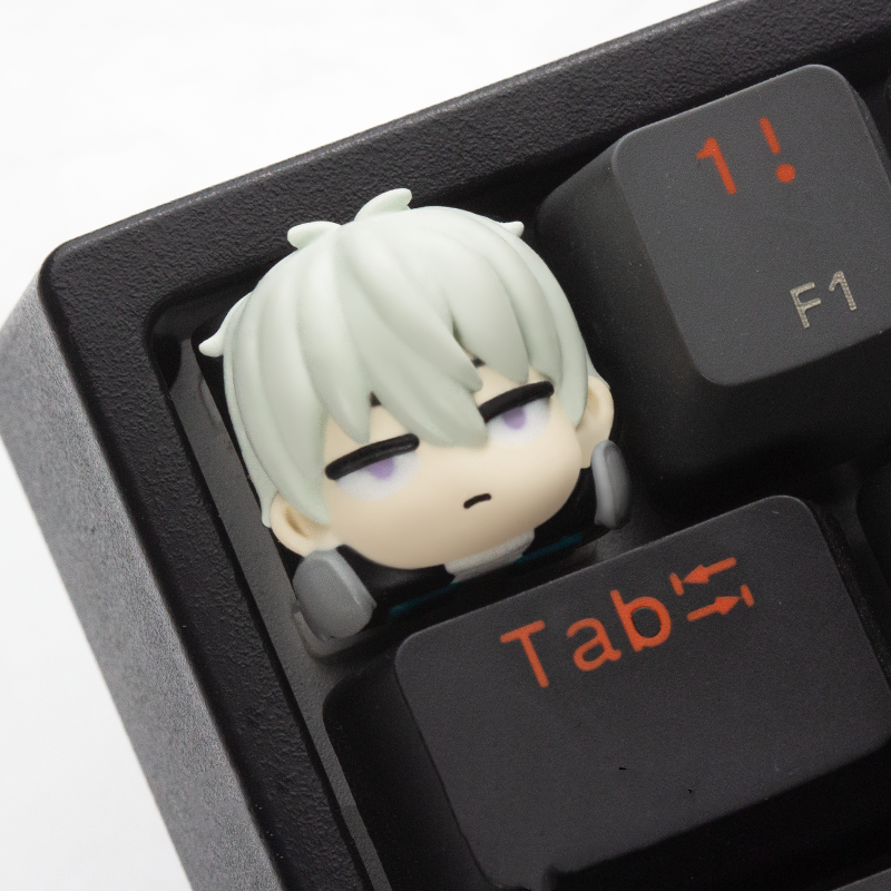 Soushirou Hoshina artisan keycap by AiheyStudio, capturing his tough spirit and heroic presence in a unique custom design