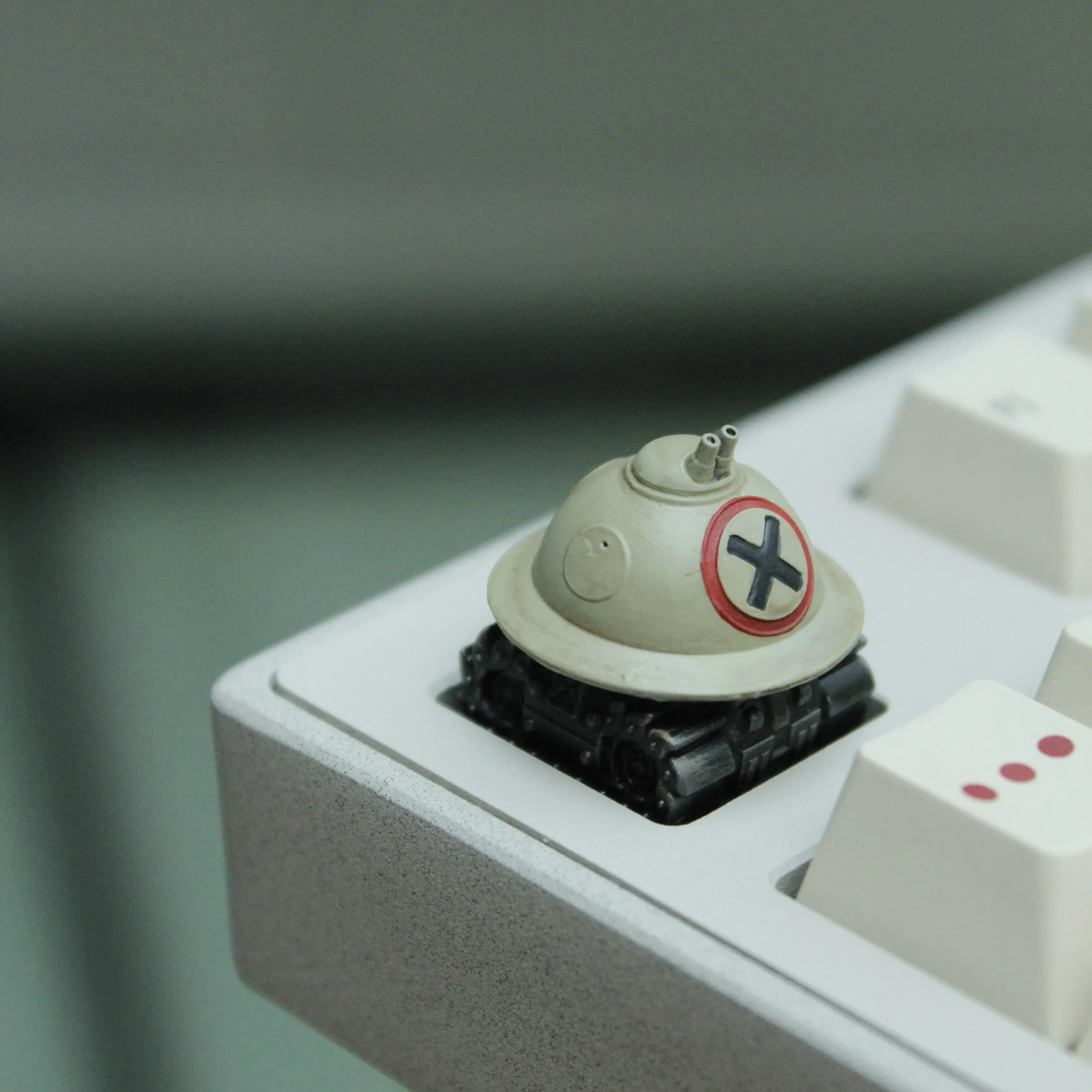 Military tank keycap collection featuring collectible armored vehicle designs for gamers and keyboard enthusiasts