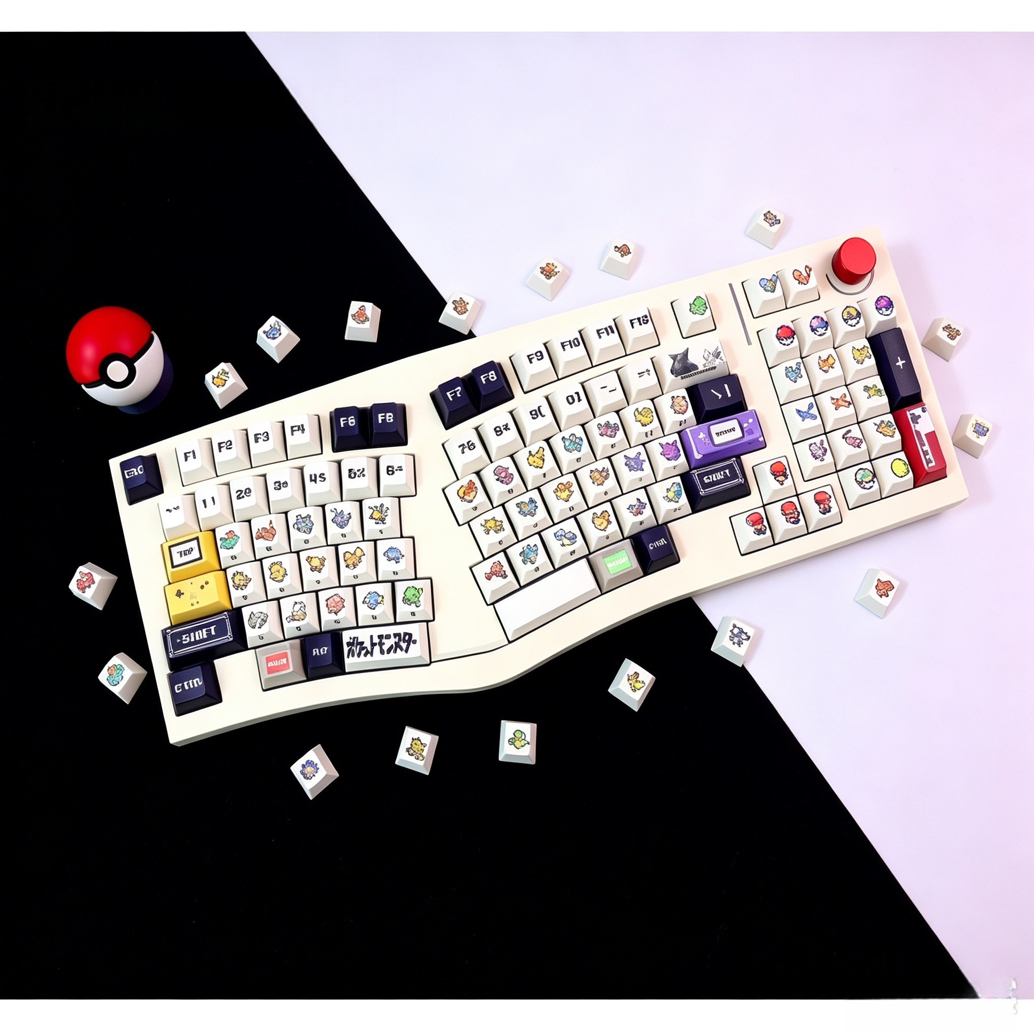 durable-pbt-keycaps-with-dye-sublimation-pixel-art-printing-and-textured-surface-for-long-lasting-mechanical-keyboard-use