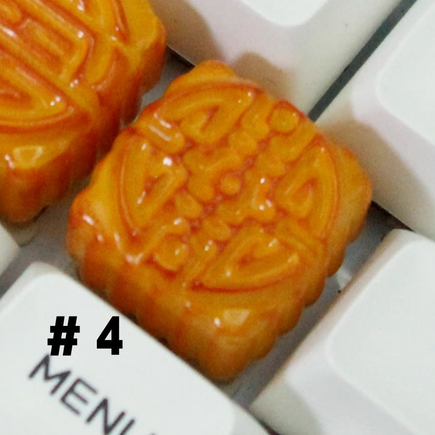 Exquisite mooncake pastry keycap design, adding festive elegance and traditional beauty to mechanical keyboards.