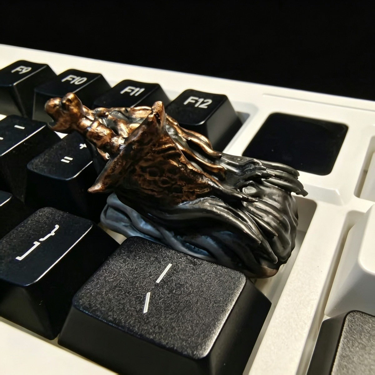 Mythical creature artisan keycaps designed for fantasy themed custom mechanical keyboards