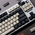 Nico Interstellar sci-fi PBT keycap set featuring cosmic exploration design, industrial colors, and futuristic astronaut inspired details for mechanical keyboards