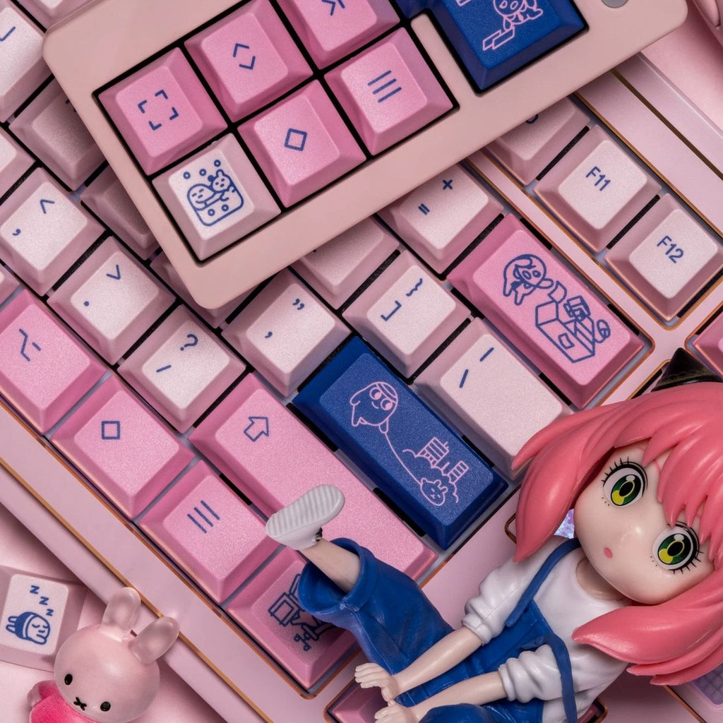 NICO POCO Daily Style full keycap set with cute lifestyle inspired design and soft color combinations for custom mechanical keyboards