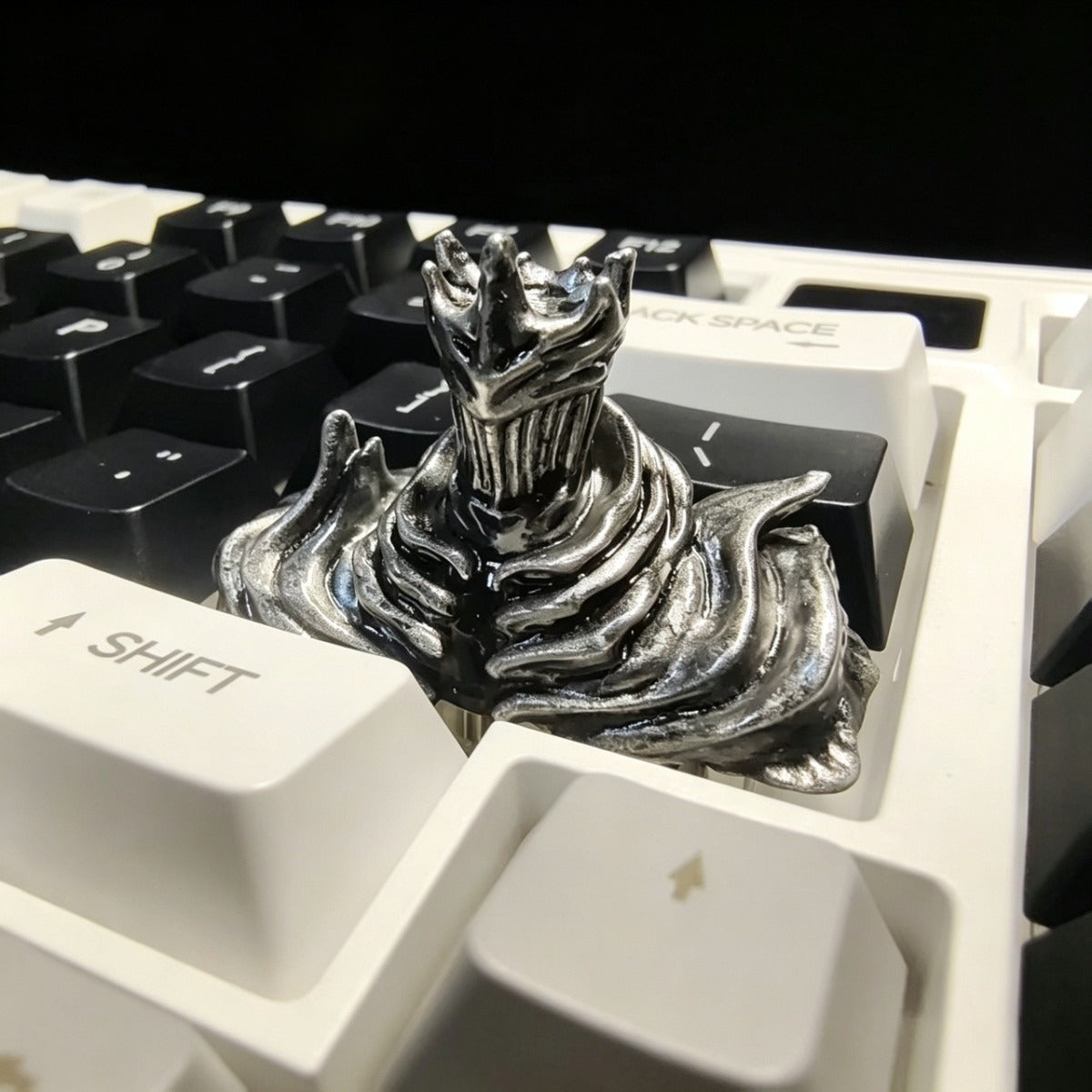 Night Series artisan resin keycaps featuring dark fantasy original characters for mechanical keyboards