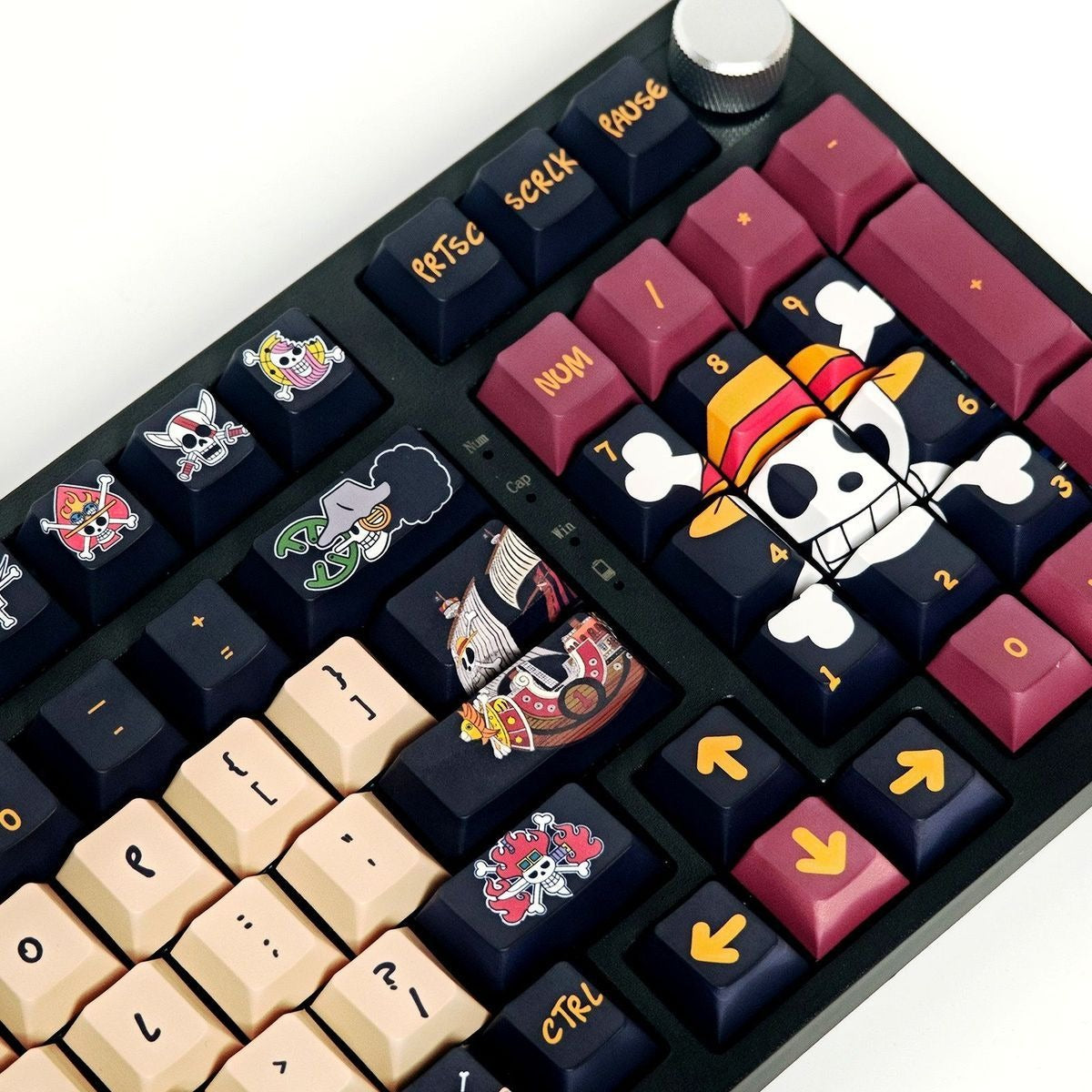 premium-pbt-keycaps-with-five-sided-dye-sublimation-printing-featuring-colorful-anime-artwork-and-fade-resistant-legends
