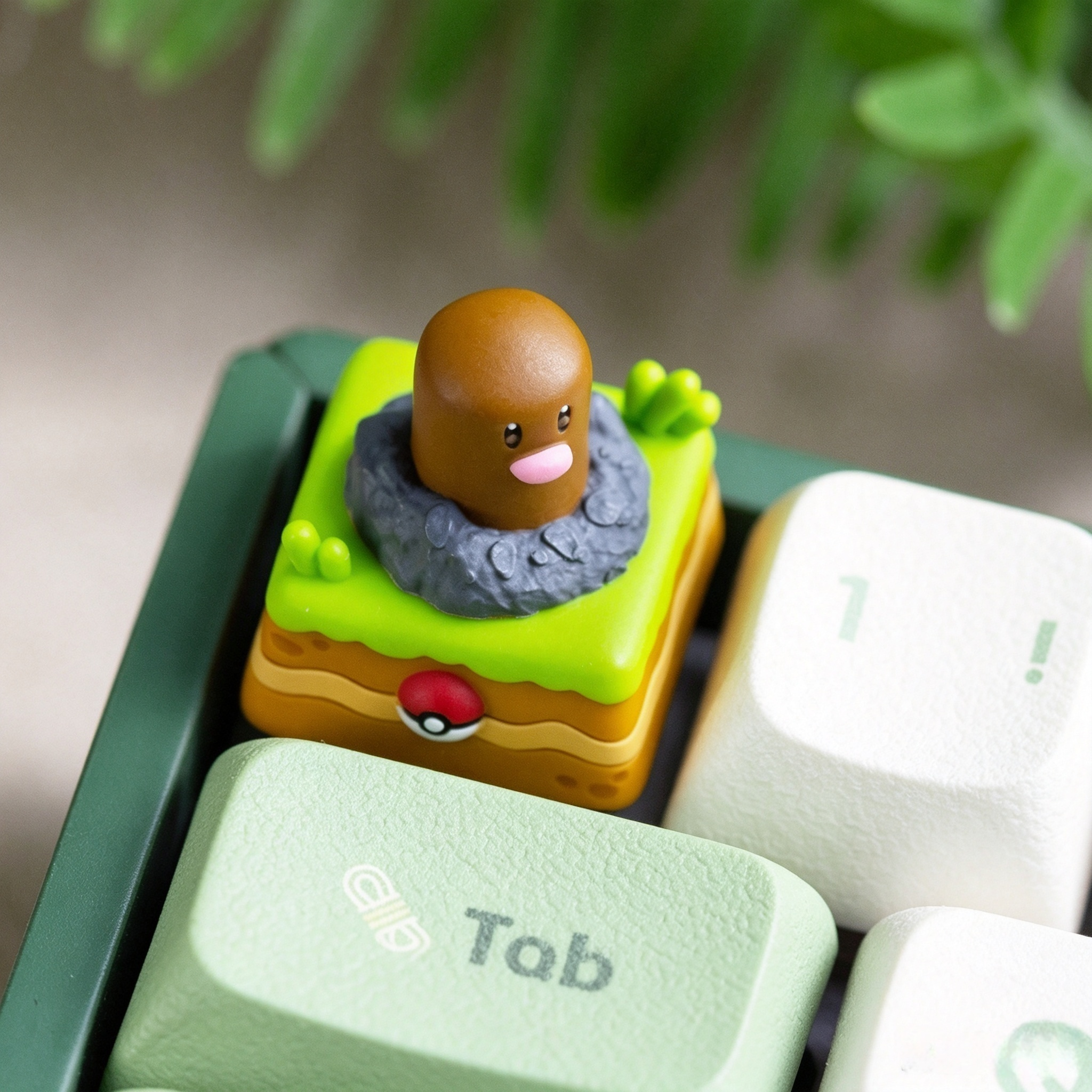 Collectible-pokemon-character-resin-keycaps-featuring-pikachu-ditto-diglett-psyduck-and-starmie-for-fans-and-keyboard-enthusiasts