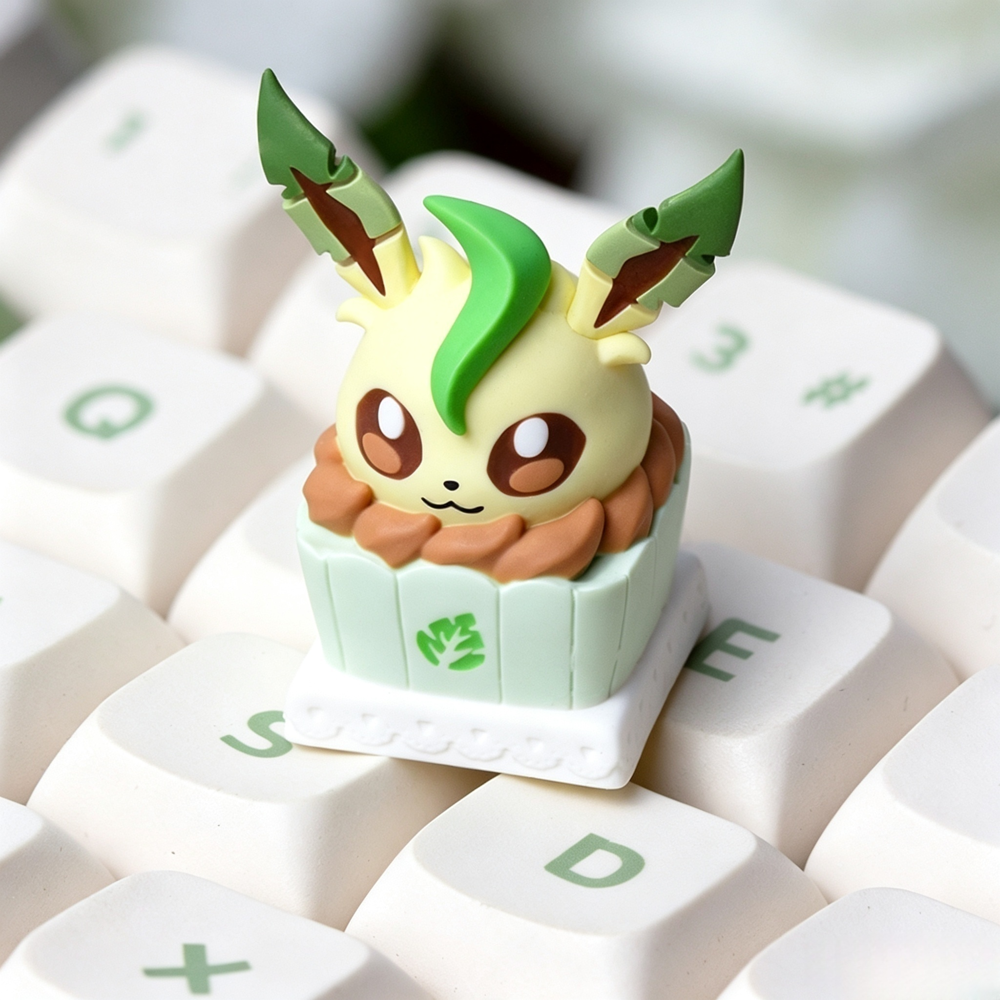 Collectible-eevee-evolution-resin-keycaps-for-pokemon-fans-mechanical-keyboard-enthusiasts-and-handmade-artisan-collectors