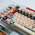Pokémon Trainer colorful PBT keycap set with character artwork