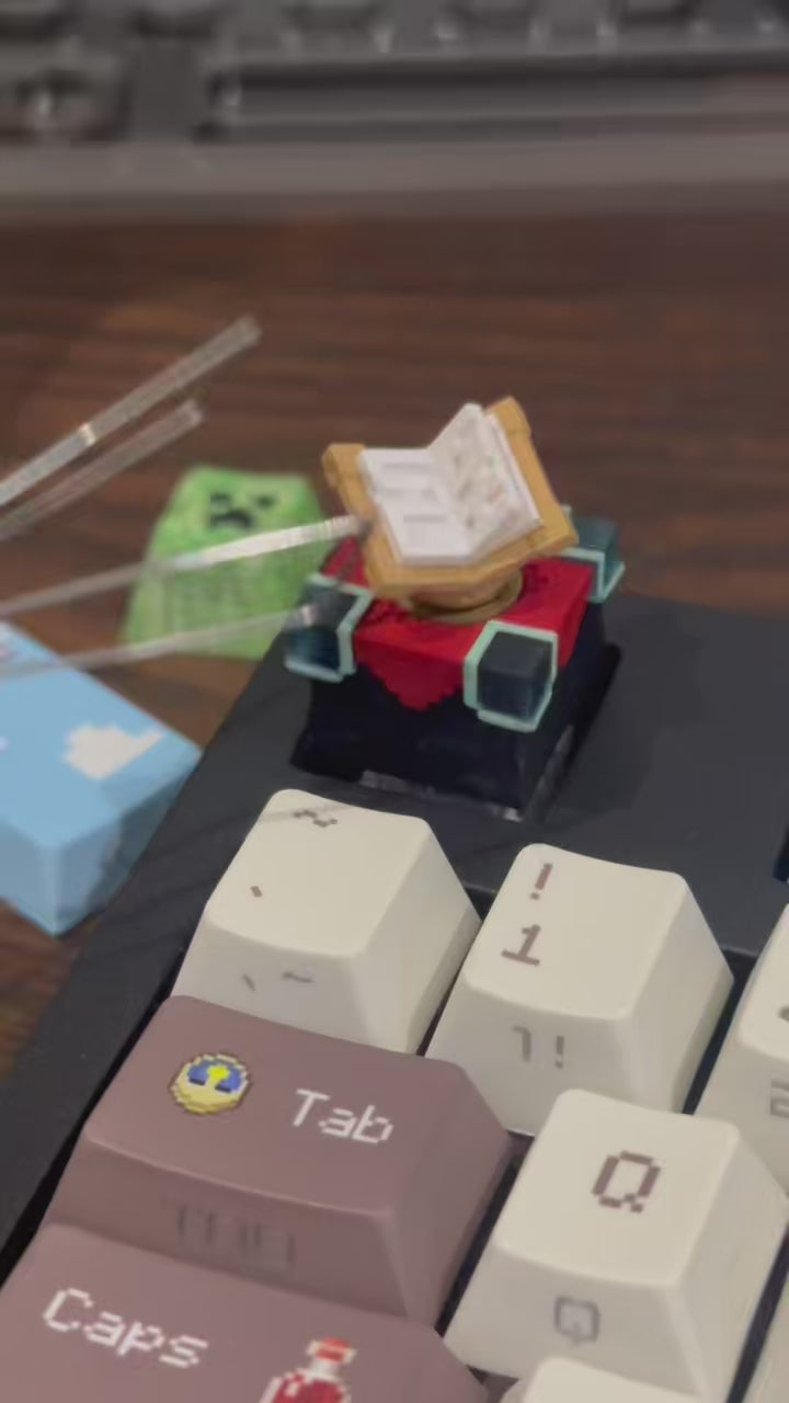 Minecraft Transmutation Table Artisan Keycap Backlit Resin Custom Keycap