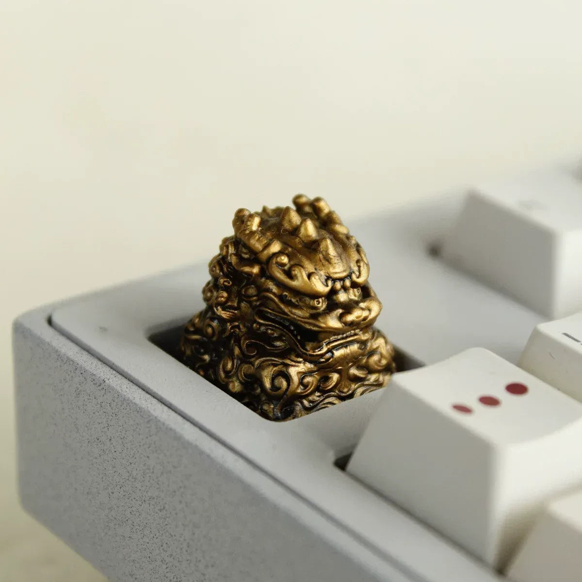 Qilin Chinese Mythology Resin Keycap Eastern Dragon Beast Artisan Keycap