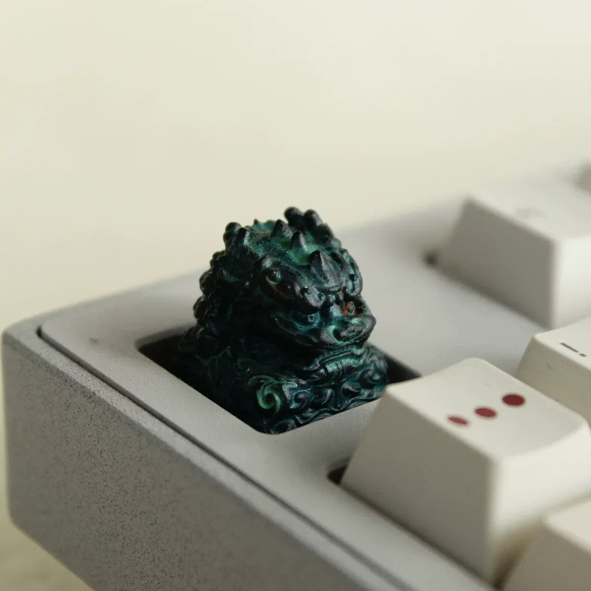 Qilin Chinese Mythology Resin Keycap Eastern Dragon Beast Artisan Keycap
