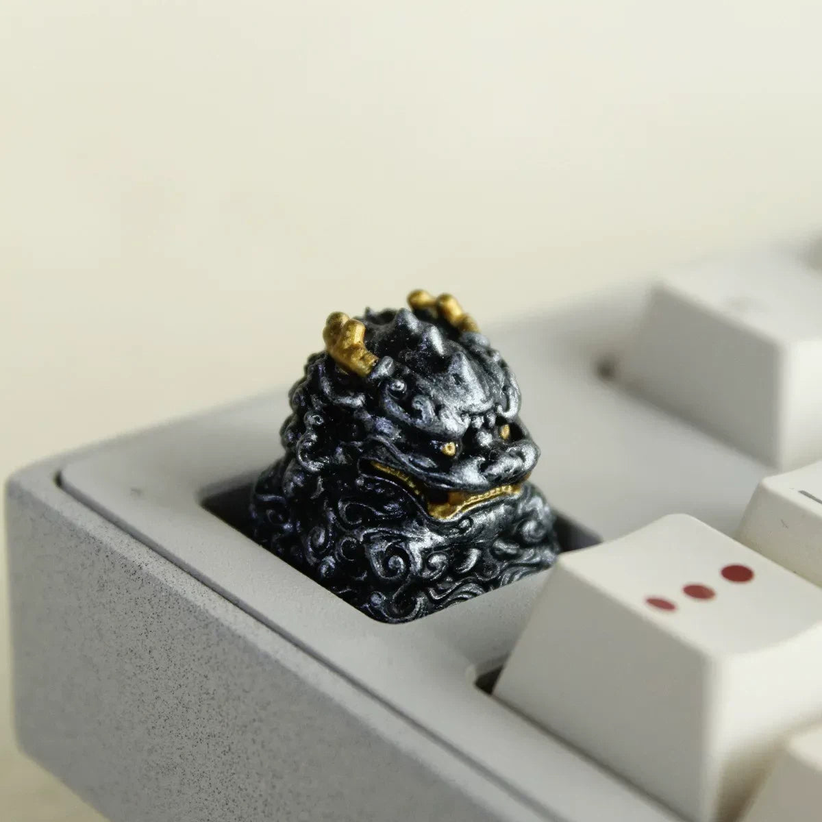 Qilin Chinese Mythology Resin Keycap Eastern Dragon Beast Artisan Keycap