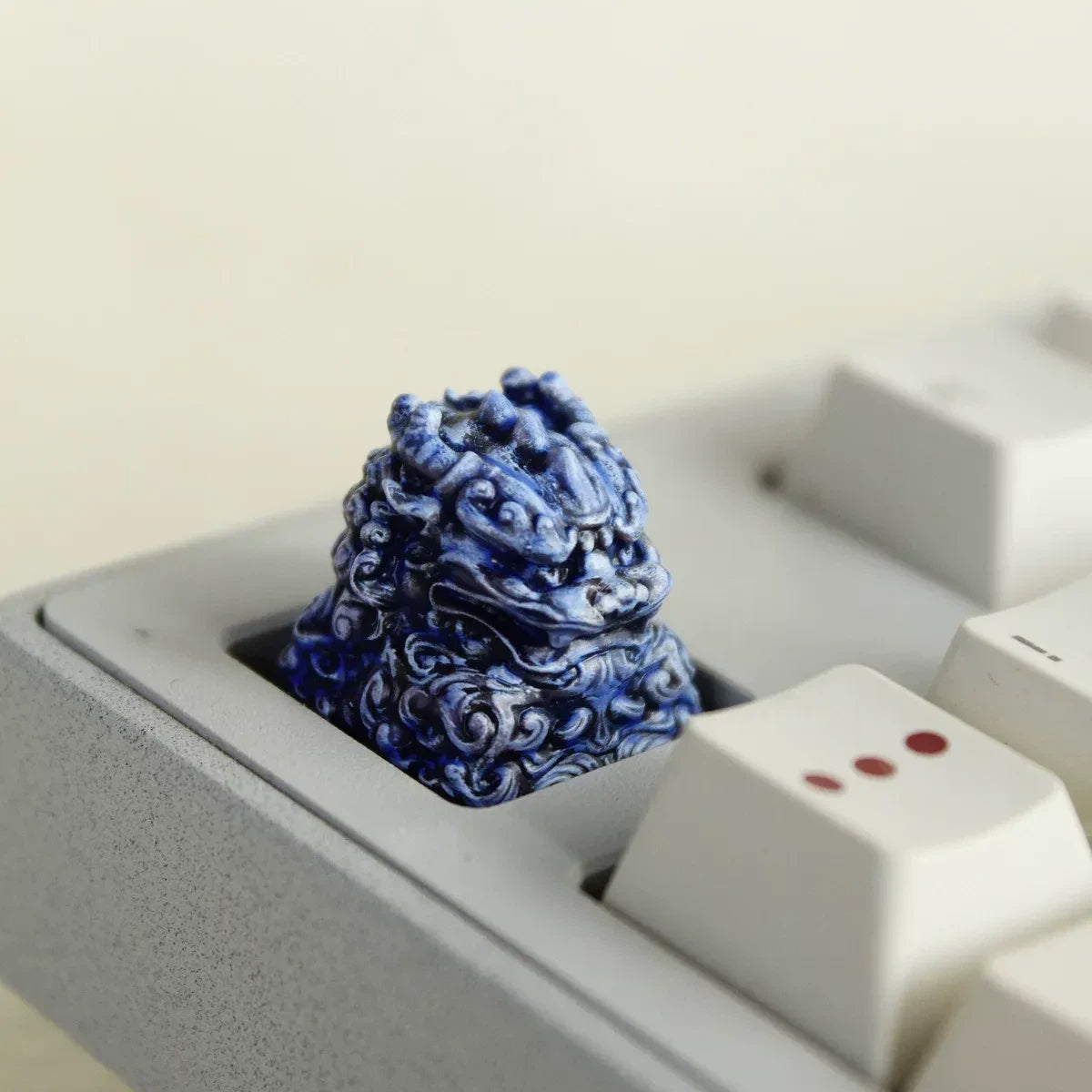 Qilin Chinese Mythology Resin Keycap Eastern Dragon Beast Artisan Keycap