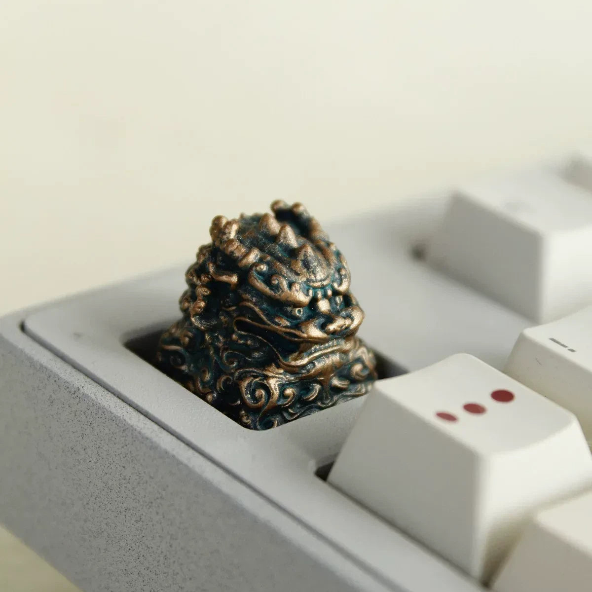 Qilin Chinese Mythology Resin Keycap Eastern Dragon Beast Artisan Keycap