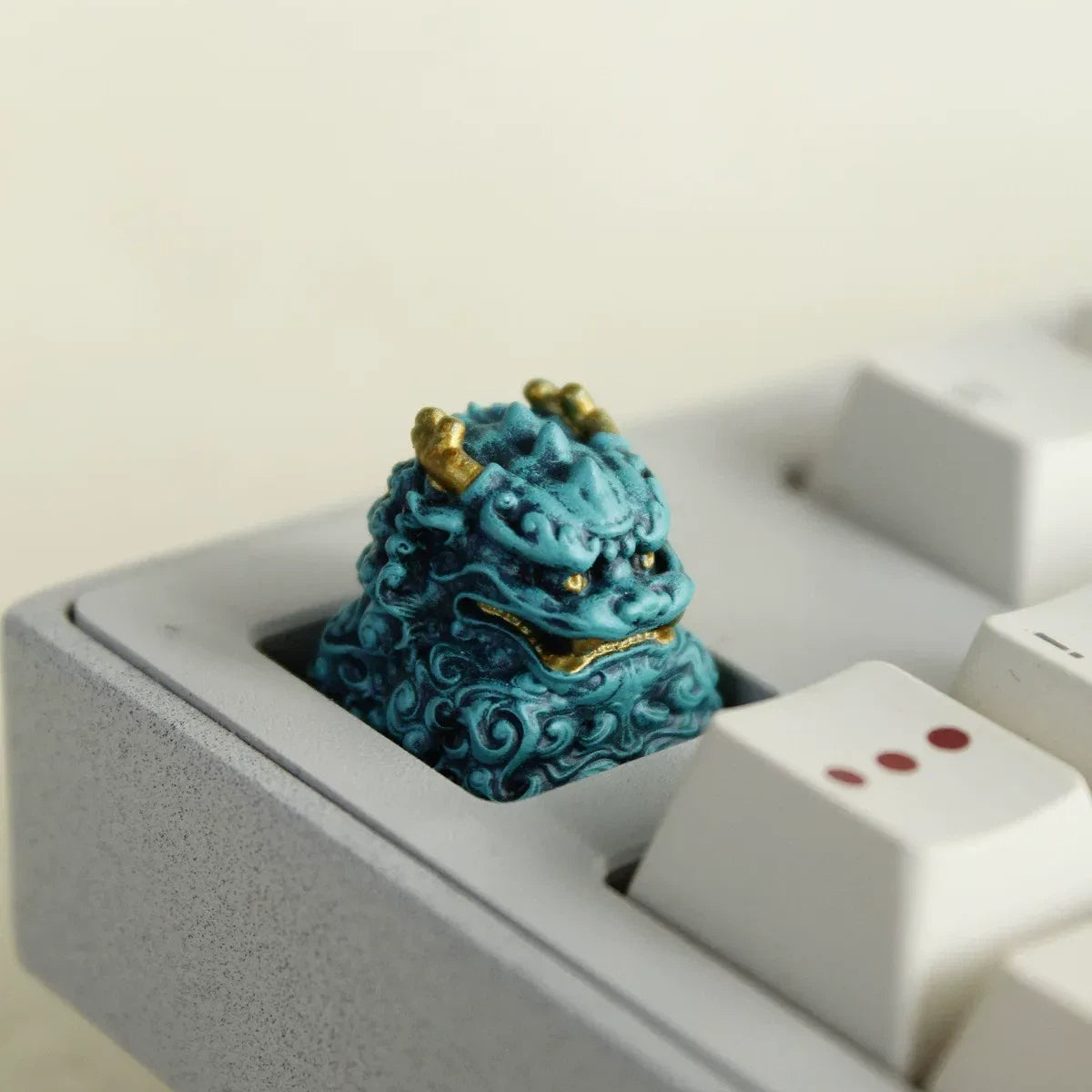 Qilin Chinese Mythology Resin Keycap Eastern Dragon Beast Artisan Keycap