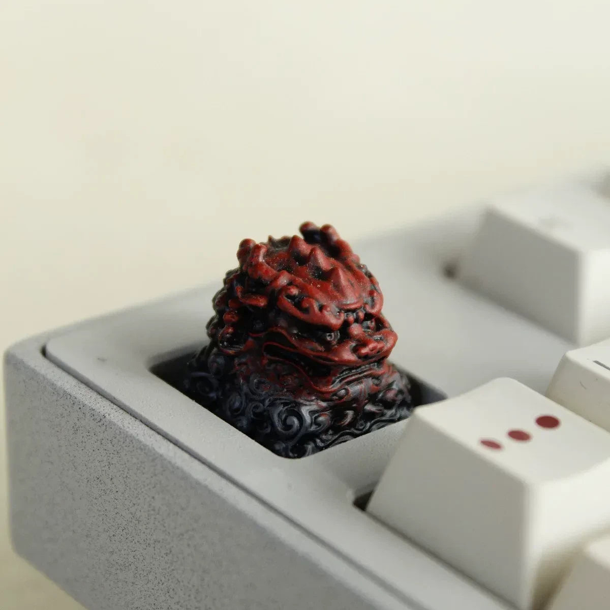 Qilin Chinese Mythology Resin Keycap Eastern Dragon Beast Artisan Keycap