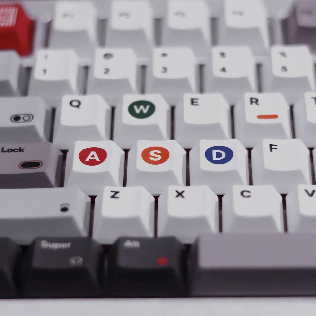 143 key Retro 1989 PBT keycap set with vintage computer inspired design for custom mechanical keyboards and retro setups