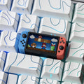 retro-game-console-mario-scene-artisan-keycap-with-miniature-screen-design-for-gamers-and-custom-mechanical-keyboards