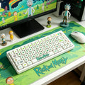 rick-and-morty-inspired-pbt-keycap-set-with-green-portal-slime-design-character-art-and-sci-fi-cartoon-style-for-mechanical-keyboards