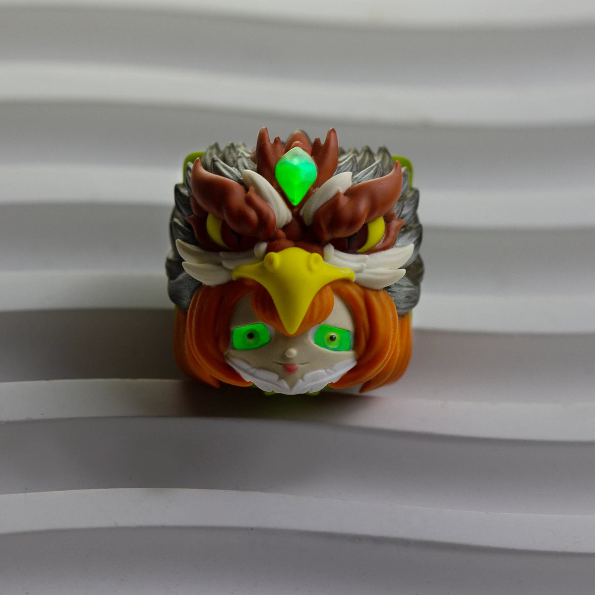 Rooster Chinese zodiac resin artisan keycap