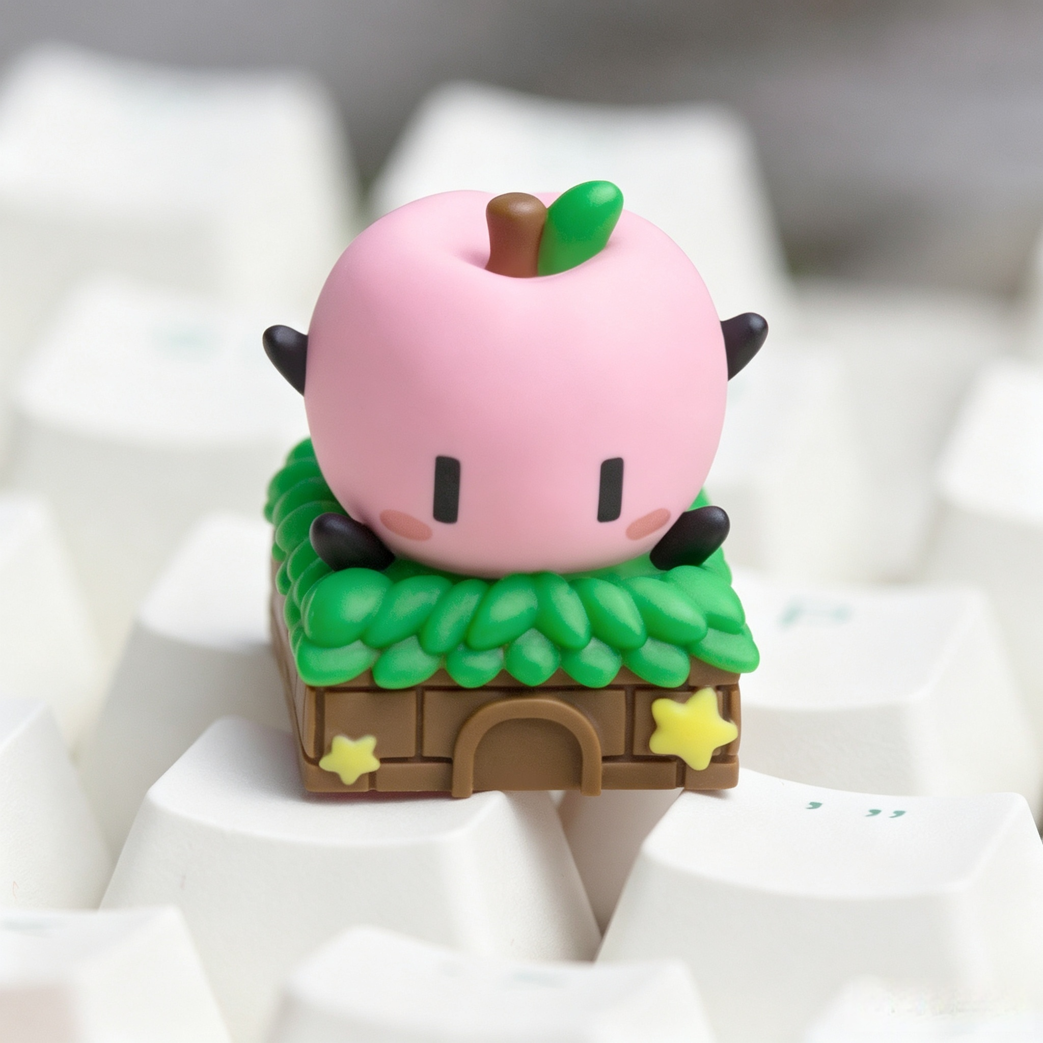 stardew-valley-junimo-apple-artisan-keycap-collection-with-handmade-epoxy-resin-design-for-custom-mechanical-keyboards-and-cozy-gaming-setups