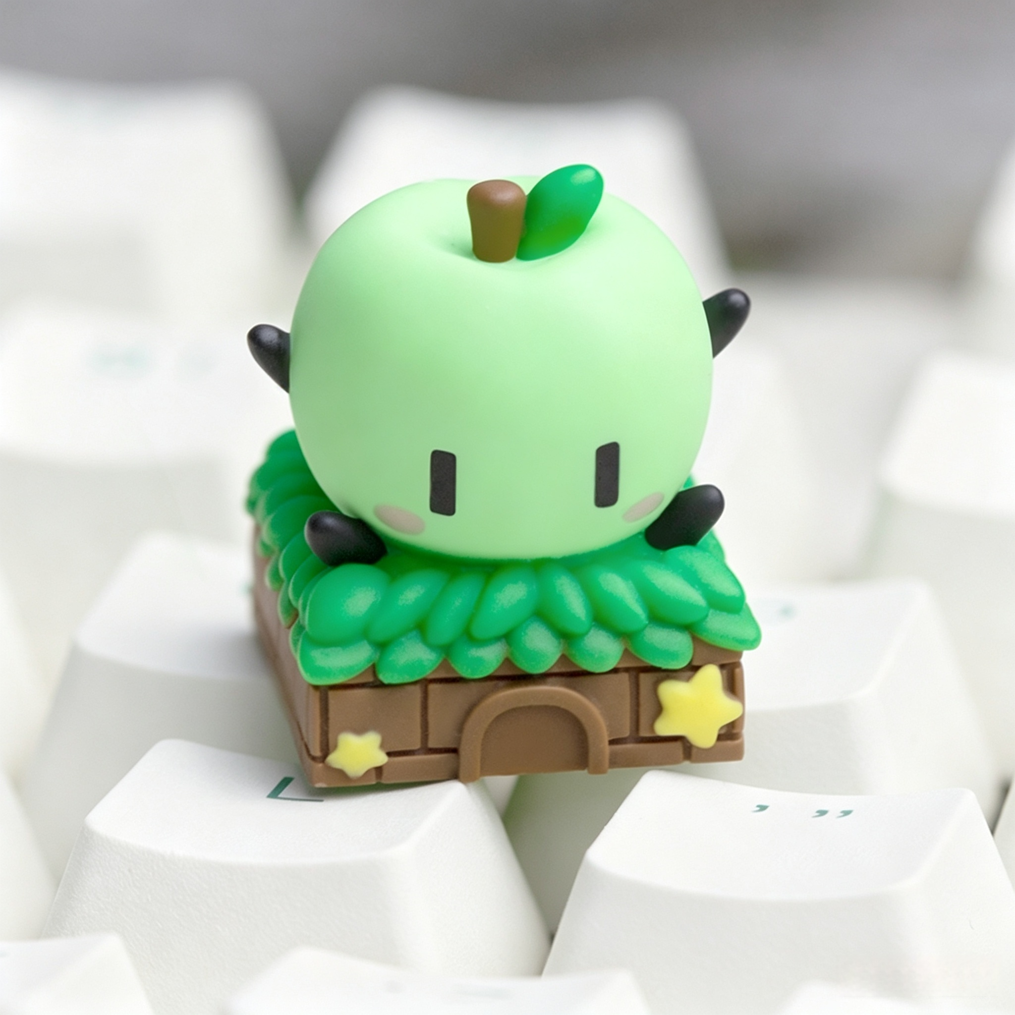 collectible-stardew-valley-junimo-apple-resin-keycaps-for-cozy-game-fans-gamers-and-mechanical-keyboard-enthusiasts